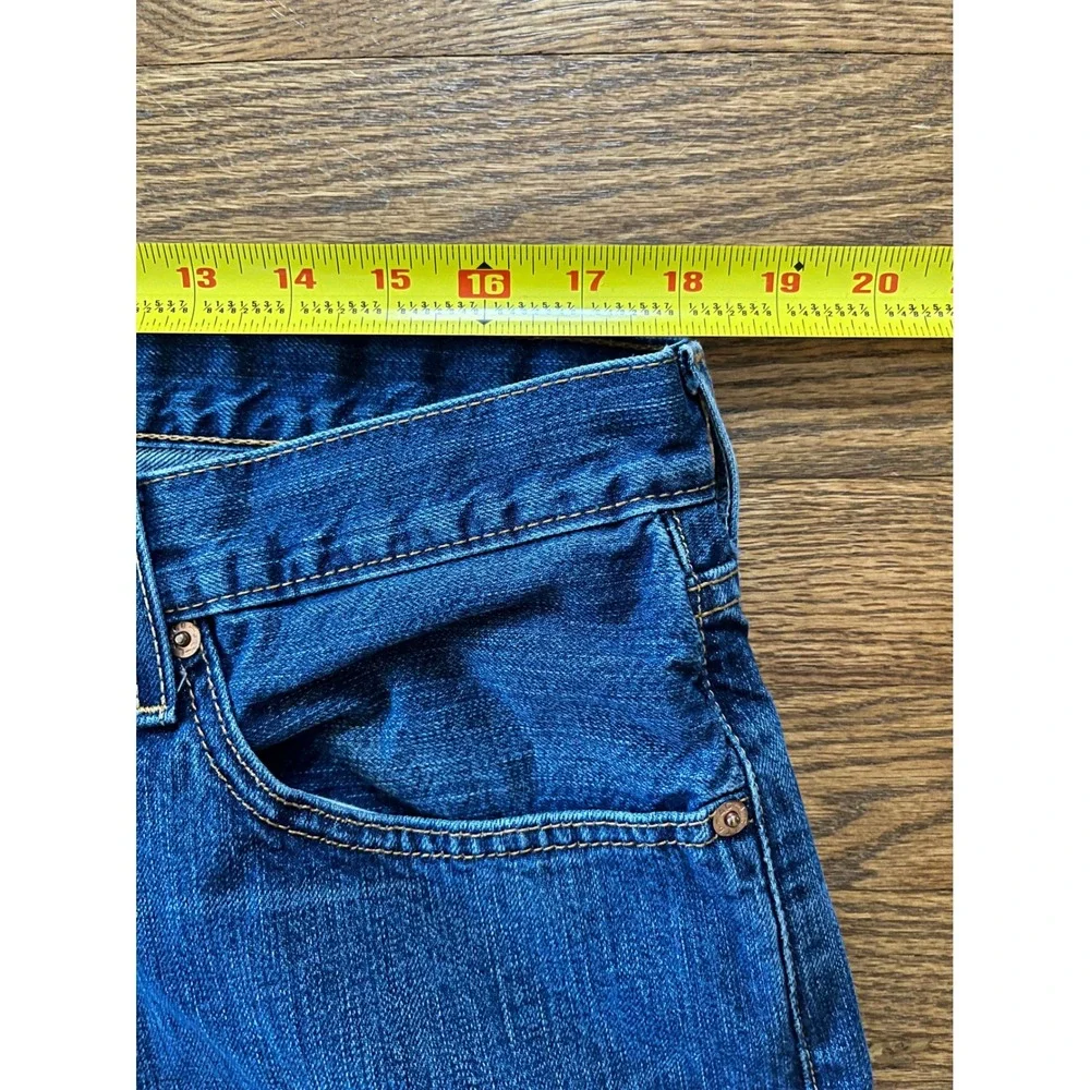 Levis 501 Original Fit Mens Blue Denim Straight Leg Button Fly Jeans 36x34